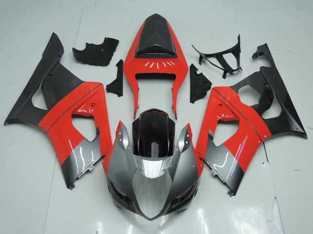 2003-2004 Red Silver Black Suzuki GSXR 1000 Motorcycle Fairing UK