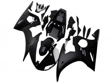 Buy 2003-2004 Glossy Black Matte Black Yamaha YZF R6 Motorcycle Fairings UK