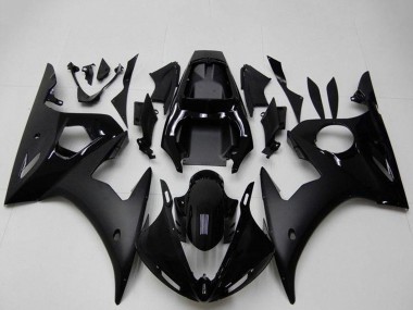 Buy 2003-2004 Glossy Black Matte Black Yamaha YZF R6 Motorcycle Fairings UK