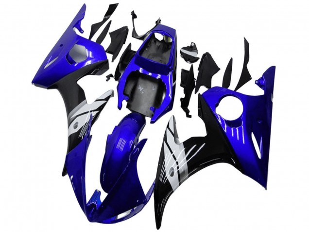 2003-2004 Blue White Glossy Black Yamaha YZF R6 Motorcycle Fairings UK