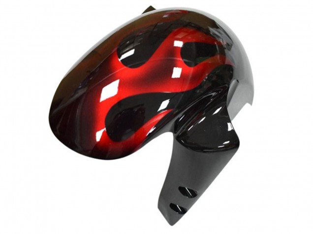2003-2004 Glossy Black Red Flame Yamaha YZF R6 Motorcycle Fairing UK