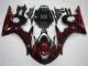 2003-2004 Glossy Black Red Flame Yamaha YZF R6 Motorcycle Fairing UK