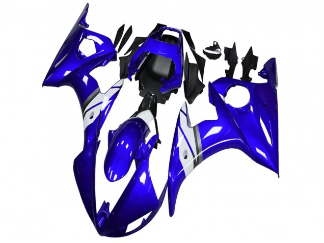 2003-2004 Blue White Yamaha YZF R6 Motorcycle Fairings UK