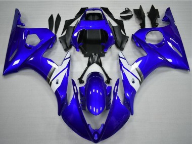 Buy 2003-2004 Blue White Yamaha YZF R6 Motorcycle Fairings UK
