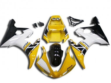 Buy 2003-2004 Yellow White Glossy Black Yamaha YZF R6 Motorcycle Fairing UK