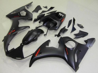 Buy 2003-2004 Matte Black Red Decals Yamaha YZF R6 Motorcycle Fairings UK