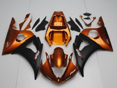Buy 2003-2004 Orange Matte Black Yamaha YZF R6 Motorcycle Fairings UK