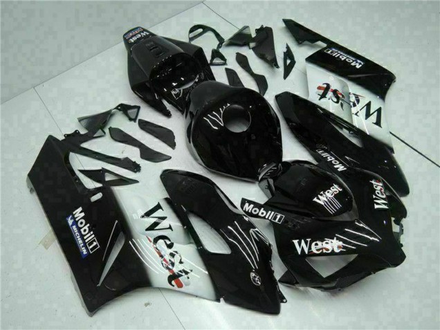 2004-2005 Glossy Black White West Mobil Michelin Honda CBR1000RR Motorcycle Fairings UK