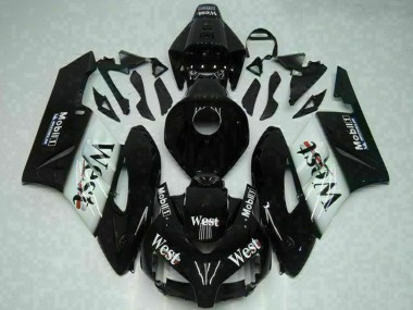 Buy 2004-2005 Glossy Black White West Mobil Michelin Honda CBR1000RR Motorcycle Fairings UK