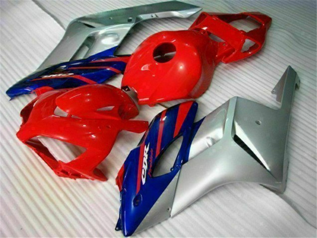 2004-2005 Silver Red Blue Black Stripe Honda CBR1000RR Motorcycle Fairings UK