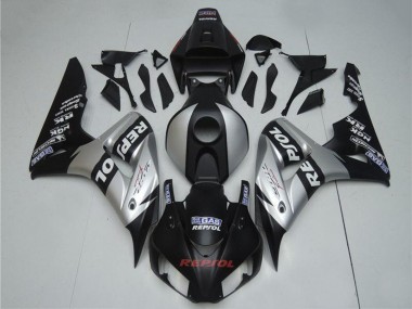 Buy 2004-2005 Silver Glossy Black Repsol Honda CBR1000RR Motorcycle Fairings UK