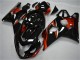 2004-2005 Glossy Black Red Stripe Suzuki GSXR 600/750 Motorcycle Fairings UK