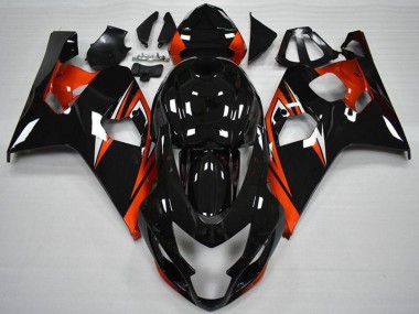 Buy 2004-2005 Glossy Black Red Stripe Suzuki GSXR 600/750 Motorcycle Fairings UK