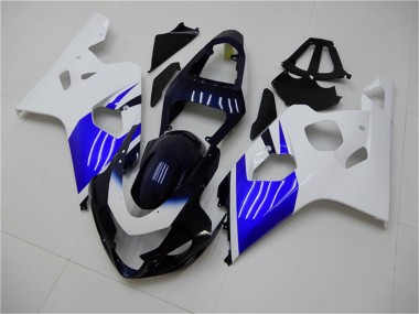 Buy 2004-2005 White Blue Black Suzuki GSXR 600/750 Bike Fairings UK