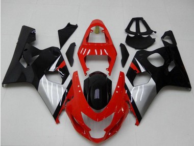 Buy 2004-2005 Red Silver Black Suzuki GSXR 600/750 Motorcycle Fairings UK