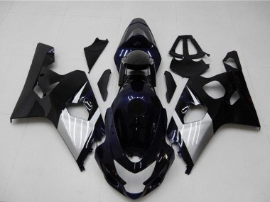 Buy 2004-2005 Glossy Black Silver Blue Suzuki GSXR 600/750 Motorcycle Fairings UK