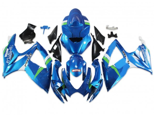2004-2005 Blue Green White Suzuki GSXR 600/750 Motorcycle Fairings UK