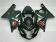 2004-2005 Glossy Black Matte Black Red Decal Suzuki GSXR 600/750 Motorcycle Fairings UK