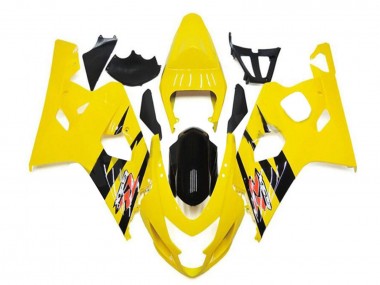 Buy 2004-2005 Yellow Glossy Black Suzuki GSXR 600/750 Motorcycle Fairings UK