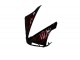 2004-2006 Glossy Black Red Flame Yamaha YZF R1 Motorcycle Fairings UK