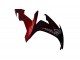 2004-2006 Glossy Black Red Flame Yamaha YZF R1 Motorcycle Fairings UK