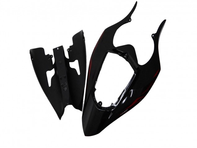 2004-2006 Glossy Black Red Flame Yamaha YZF R1 Motorcycle Fairings UK