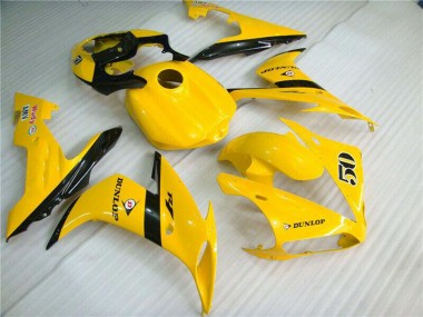 Buy 2004-2006 Yellow Glossy Black Dunlop 50 Yamaha YZF R1 Motorcycle Fairings UK