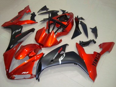 Buy 2004-2006 Red Matte Black Yamaha YZF R1 Motorcycle Fairings UK