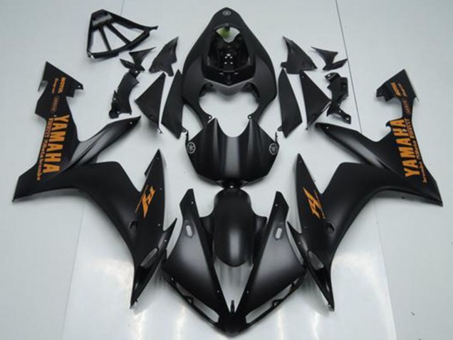 2004-2006 Matte Black Orange Yamaha YZF R1 Motorcycle Fairings UK