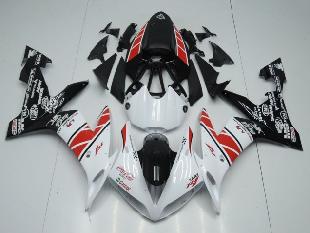2004-2006 White Red Black Castrol Yamaha YZF R1 Motorcycle Fairings UK