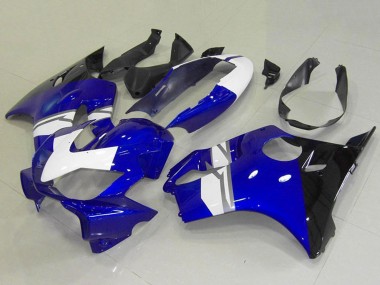 Buy 2004-2007 White Blue Glossy Black Honda CBR600 F4i Motorcycle Fairings UK