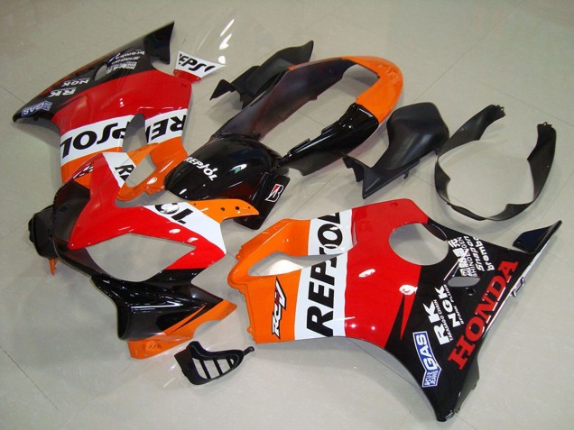 2004-2007 Orange White Red Glossy Black Repsol Honda CBR600 F4i Motorcycle Fairing UK