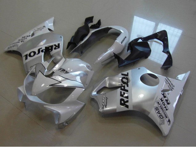 2004-2007 White Silver Black Repsol Honda CBR600 F4i Motorcycle Fairings UK