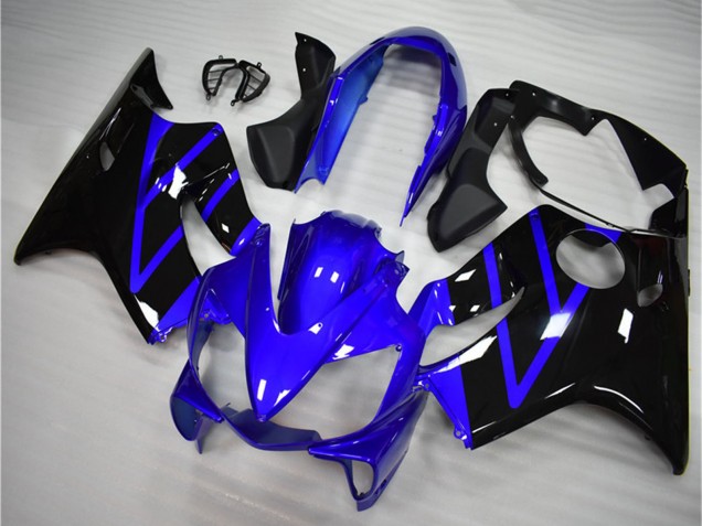 2004-2007 Blue Glossy Black Honda CBR600 F4i Motorcycle Fairing Kits UK