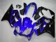 2004-2007 Blue Glossy Black Honda CBR600 F4i Motorcycle Fairing Kits UK