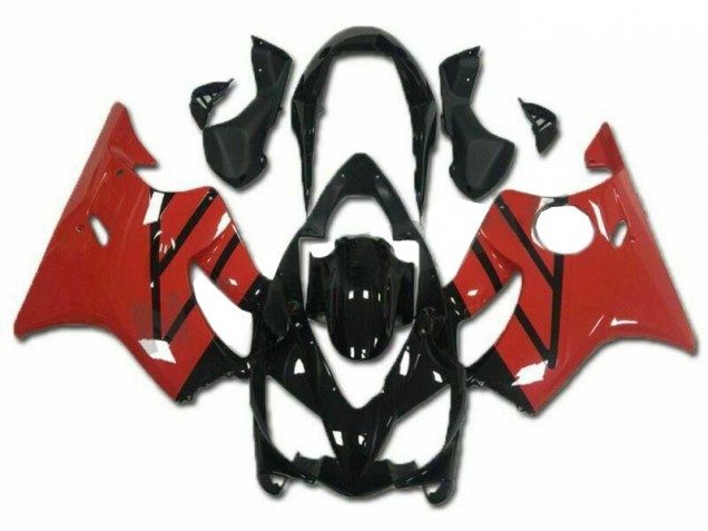 2004-2007 Red Glossy Black Honda CBR600 F4i Motorcycle Fairings Kits UK