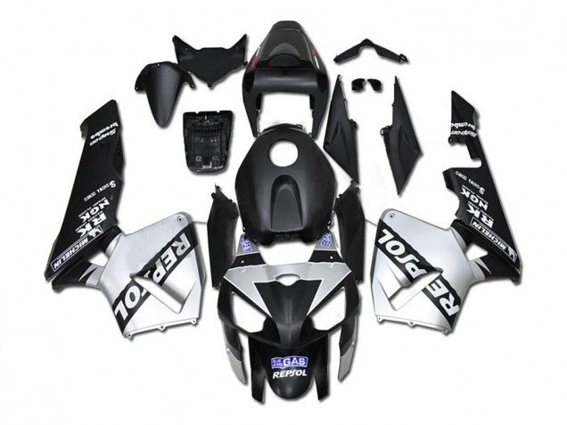 2005-2006 Black Silver Repsol Honda CBR600RR Motorcycle Fairings UK