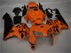 2005-2006 Orange Black Flame Honda CBR600RR Motorcycle Fairing UK