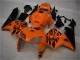 2005-2006 Orange Black Flame Honda CBR600RR Motorcycle Fairing UK