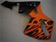 2005-2006 Orange Black Flame Honda CBR600RR Motorcycle Fairing UK