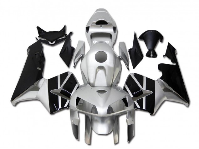2005-2006 Silver Black Honda CBR600RR Motorcycle Fairing UK
