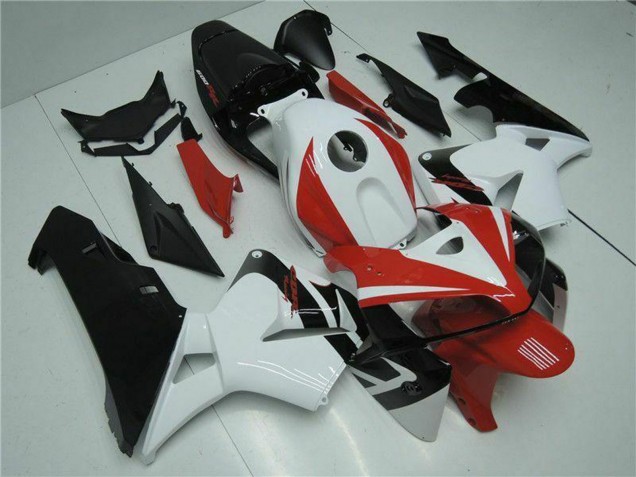2005-2006 White Red Black Honda CBR600RR Motorcycle Fairing Kits UK