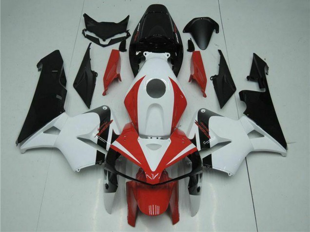2005-2006 White Red Black Honda CBR600RR Motorcycle Fairing Kits UK