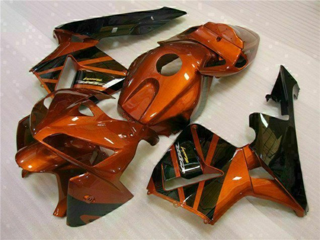 2005-2006 Orange Black Honda CBR600RR Motorcycle Fairing Kits UK