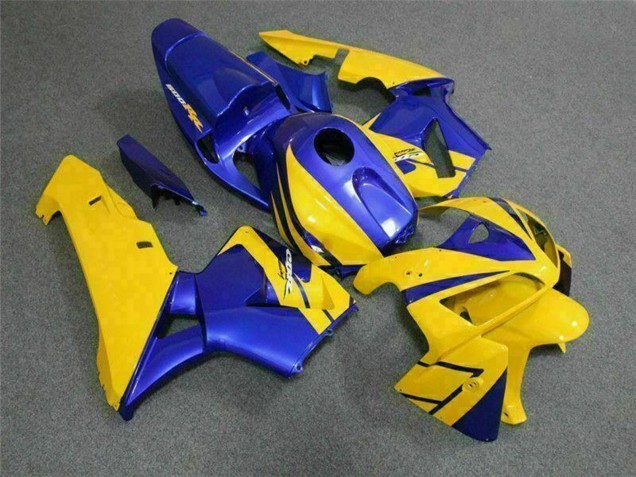 2005-2006 Yellow Blue Honda CBR600RR Motorcycle Fairings UK