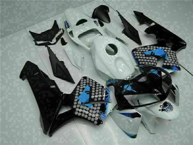 2005-2006 White Black Blue Honda CBR600RR Motorcycle Fairings UK