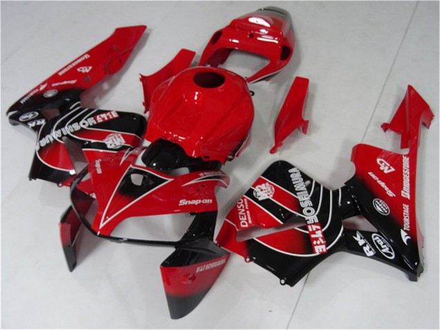 2005-2006 Red Black Honda CBR600RR Motorcycle Fairings Kit UK
