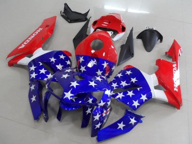 Buy 2005-2006 Red Blue White America Flag Honda CBR600RR Motorcycle Fairings UK