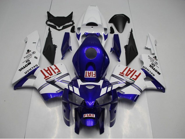 2005-2006 White Blue Red Fiat Honda CBR600RR Motorcycle Fairings UK