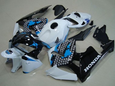 Buy 2005-2006 White Blue Black Honda CBR600RR Motorcycle Fairings UK